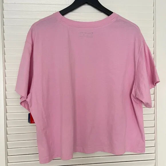 Champion Cropped Pink T shirt NWT - Picture 2 of 3